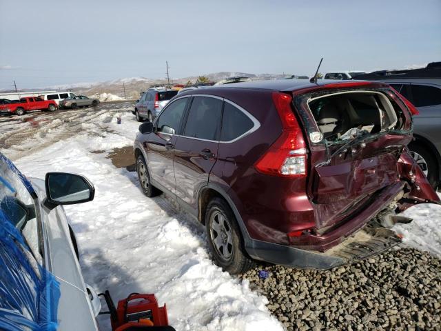 Photo 2 from auction – 2015 HONDA CR-V LX with VIN 5J6RM4H35FL116409