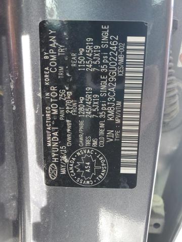 Photo 14 from auction – 2016 HYUNDAI TUCSON LIM with VIN KM8J3CA29GU022462