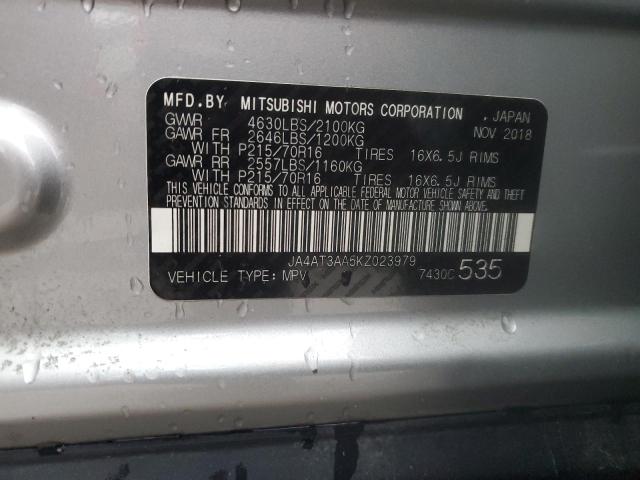 Photo 14 from auction – 2019 MITSUBISHI ECLIPSE CR with VIN JA4AT3AA5KZ023979