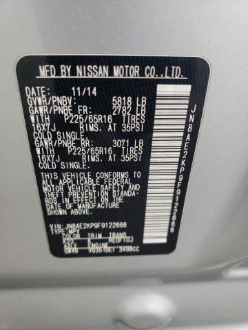 Photo 14 from auction – 2015 NISSAN QUEST S with VIN JN8AE2KP9F9122666