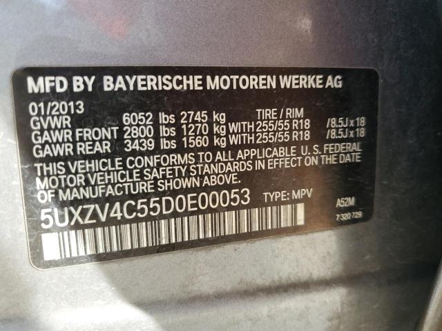 Photo 14 from auction – 2013 BMW X5 XDRIVE3 with VIN 5UXZV4C55D0E00053