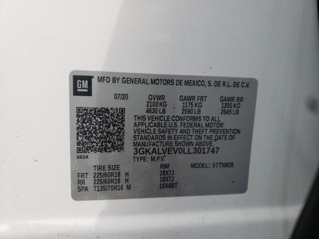 Photo 14 from auction – 2020 GMC TERRAIN SL with VIN 3GKALVEV0LL301747