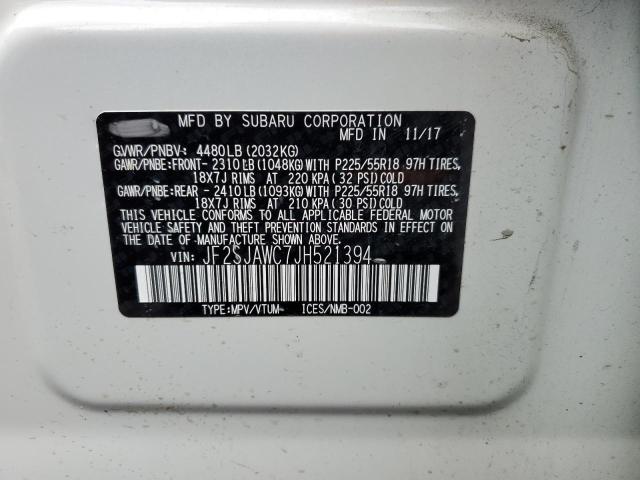Photo 14 from auction – 2018 SUBARU FORESTER 2 with VIN JF2SJAWC7JH521394