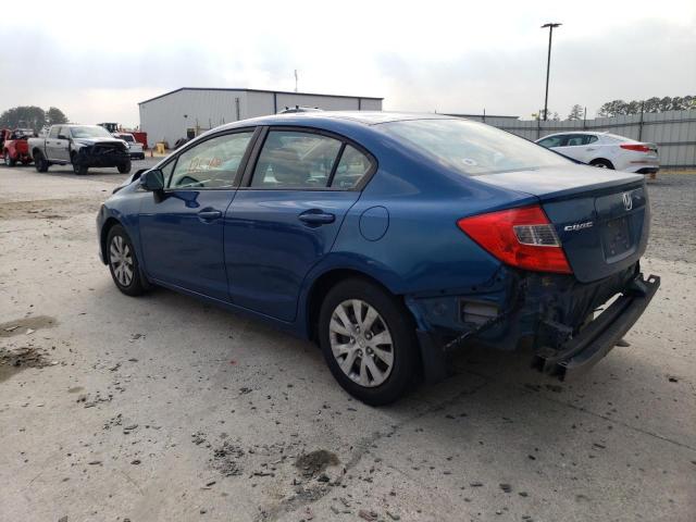 Photo 2 from auction – 2012 HONDA CIVIC LX with VIN 19XFB2F56CE320678