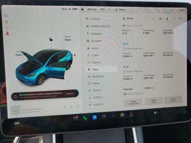 Photo 9 from auction – 2021 TESLA MODEL Y with VIN 5YJYGDEE3MF100031