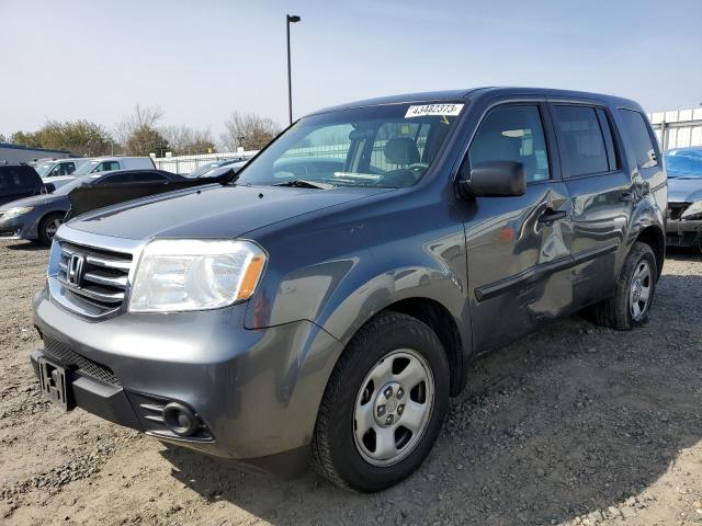 HONDA PILOT LX 2012 with VIN 5FNYF3H21CB037170 - Photo from auction