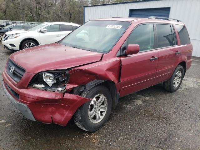 HONDA PILOT EXL 2003 with VIN 2HKYF18523H556356 - Photo from auction