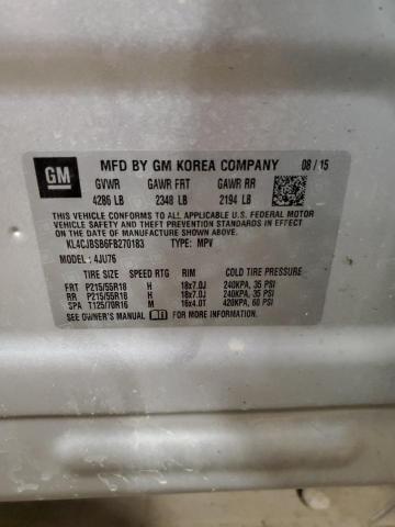 Photo 14 from auction – 2015 BUICK ENCORE CON with VIN KL4CJBSB6FB270183