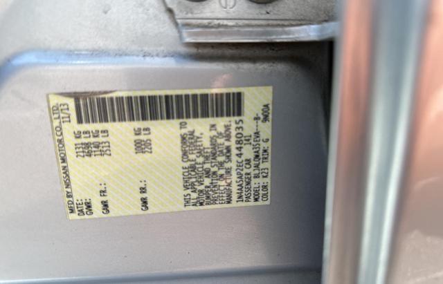 Photo 10 from auction – 2014 NISSAN MAXIMA S with VIN 1N4AA5AP2EC448035