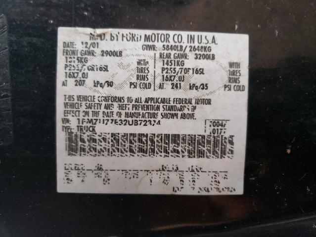 Photo 14 from auction – 2002 FORD EXPLORER S with VIN 1FMZU77E32UB72374