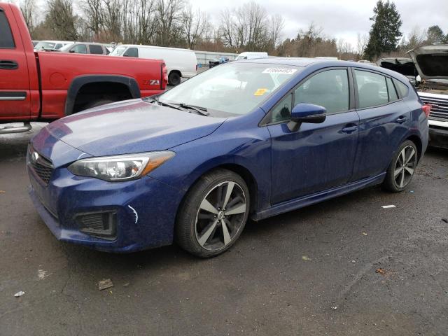 SUBARU IMPREZA SP 2018 with VIN 4S3GTAM68J3743967 - Photo from auction