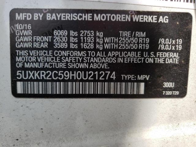Photo 14 from auction – 2017 BMW X5 SDRIVE3 with VIN 5UXKR2C59H0U21274