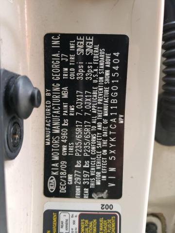 Photo 14 from auction – 2011 KIA SORENTO BA with VIN 5XYKTCA11BG015404