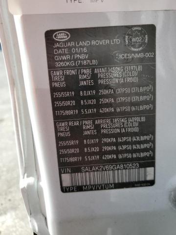 Photo 14 from auction – 2016 LAND ROVER LR4 HSE LU with VIN SALAK2V69GA810523