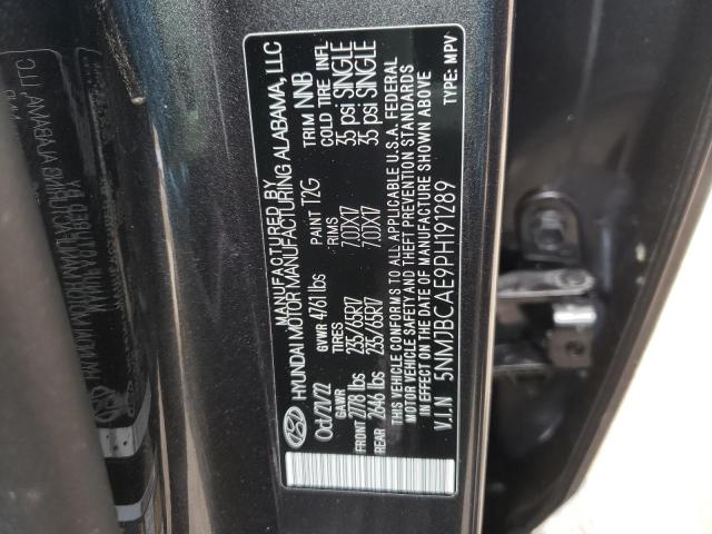 Photo 14 from auction – 2023 HYUNDAI TUCSON SEL with VIN 5NMJBCAE9PH191289