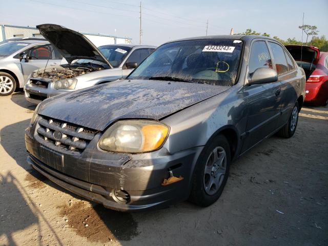 HYUNDAI ACCENT GL 2004 with VIN KMHCG45C24U517815 - Photo from auction
