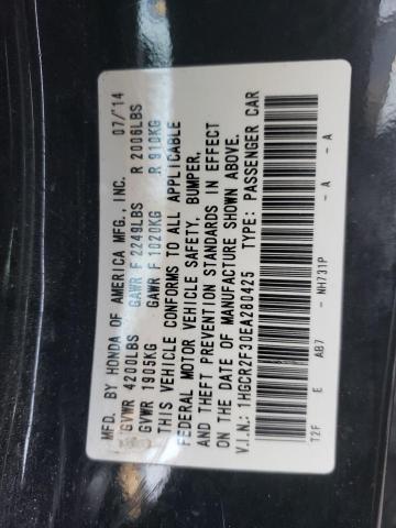 Photo 14 from auction – 2014 HONDA ACCORD LX with VIN 1HGCR2F30EA280425