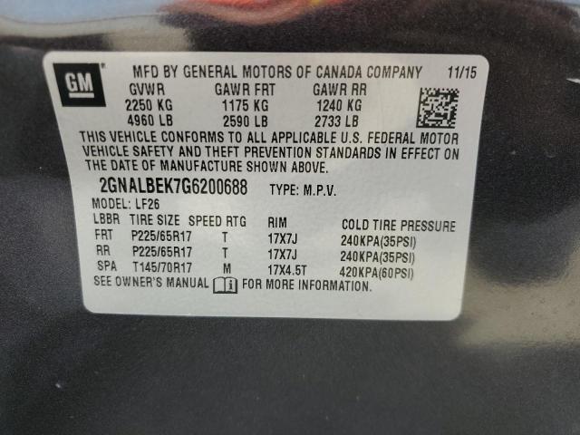 Photo 14 from auction – 2016 CHEVROLET EQUINOX LS with VIN 2GNALBEK7G6200688