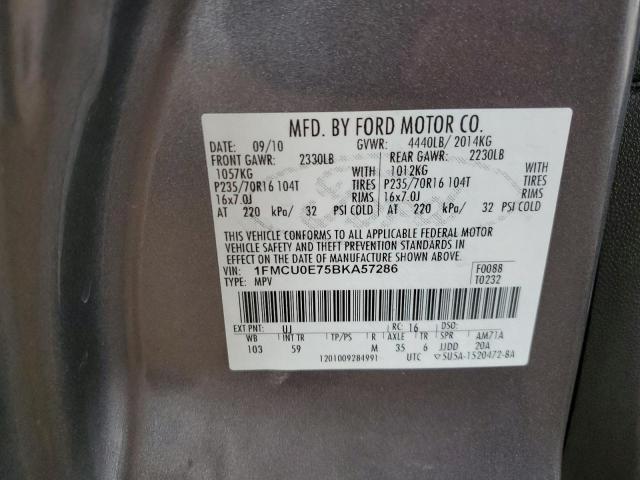 Photo 14 from auction – 2011 FORD ESCAPE LIM with VIN 1FMCU0E75BKA57286