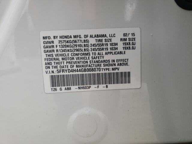 Zdjęcie 14 z aukcji – 2016 ACURA MDX TECHNO z VIN 5FRYD4H44GB008070