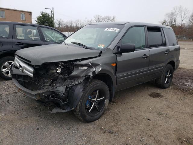 HONDA PILOT LX 2007 with VIN 2HKYF18117H516837 - Photo from auction