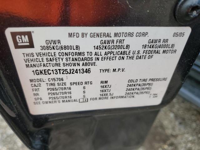 Photo 14 from auction – 2005 GMC YUKON with VIN 1GKEC13T25J241346
