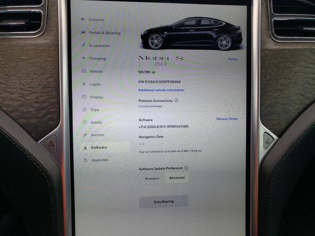 Photo 9 from auction – 2013 TESLA MODEL S with VIN 5YJSA1CG0DFP08468