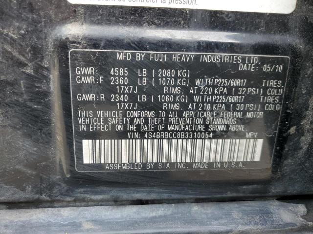 Снимка 14 от търг – 2011 SUBARU OUTBACK 2. с VIN 4S4BRBCC8B3310054