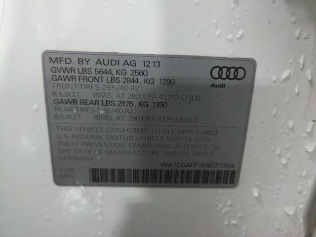 Photo 14 from auction – 2014 AUDI SQ5 PREMIU with VIN WA1CGAFP1EA071304