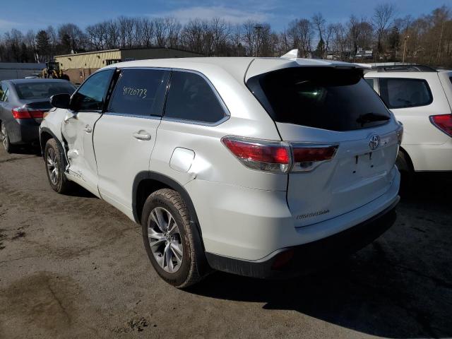 Photo 2 from auction – 2016 TOYOTA HIGHLANDER with VIN 5TDBKRFH4GS251227