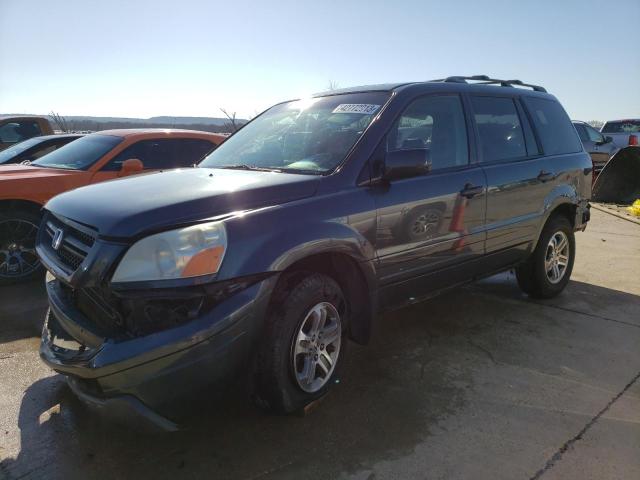 HONDA PILOT EXL 2005 with VIN 5FNYF18645B038887 - Photo from auction