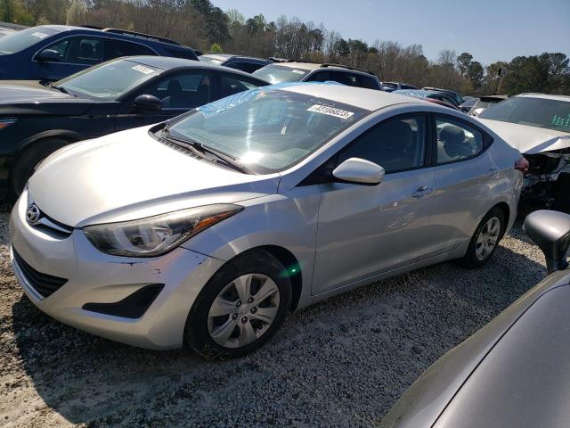 HYUNDAI ELANTRA SE 2016 with VIN 5NPDH4AE2GH695462 - Photo from auction