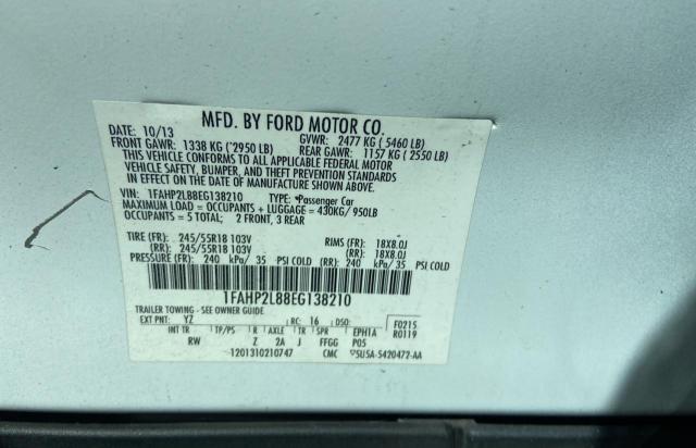 Photo 10 from auction – 2014 FORD TAURUS POL with VIN 1FAHP2L88EG138210