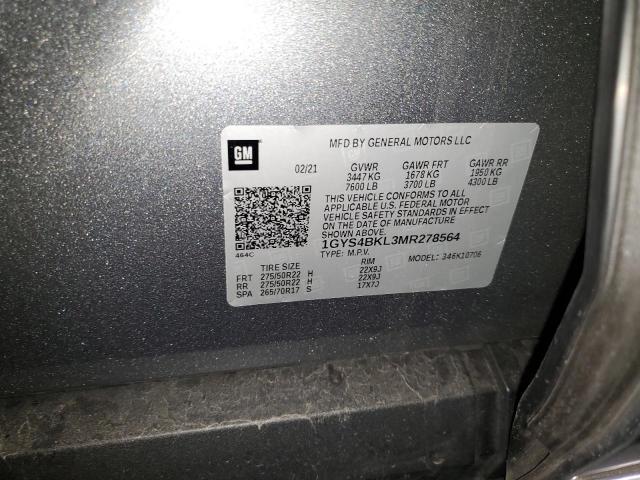 Photo 14 from auction – 2021 CADILLAC ESCALADE P with VIN 1GYS4BKL3MR278564