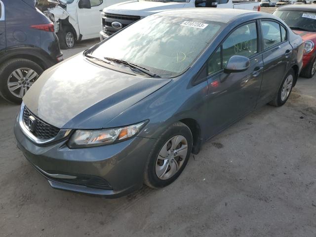 HONDA CIVIC LX 2013 with VIN 19XFB2F56DE036212 - Photo from auction