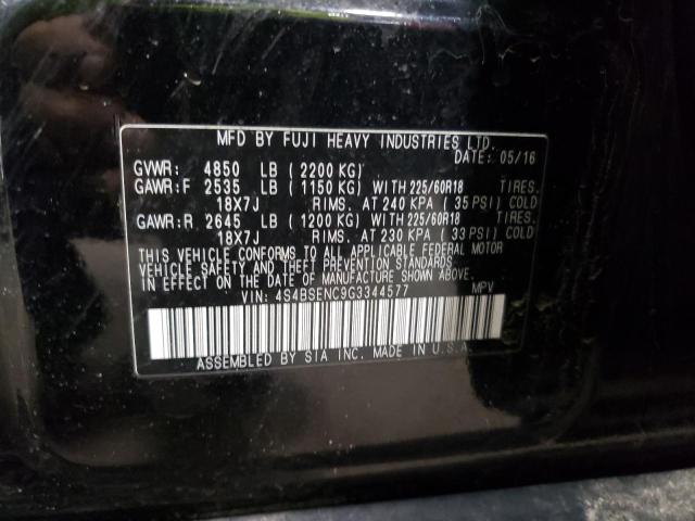 Photo 14 from auction – 2016 SUBARU OUTBACK 3. with VIN 4S4BSENC9G3344577