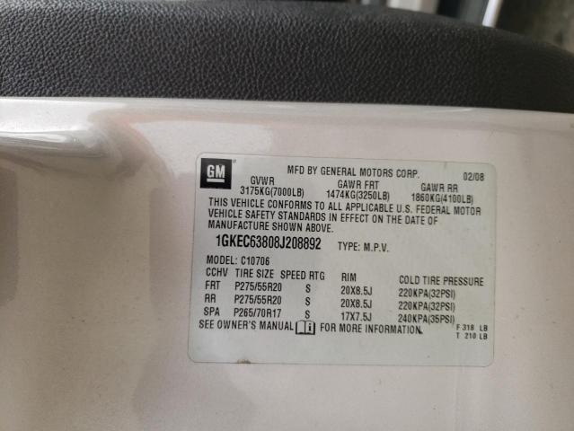 Photo 14 from auction – 2008 GMC YUKON DENA with VIN 1GKEC63808J208892