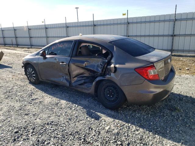 Photo 2 from auction – 2012 HONDA CIVIC LX with VIN 2HGFB2F52CH556072