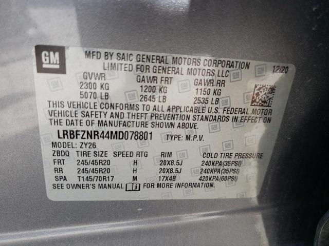 Photo 10 from auction – 2021 BUICK ENVISION E with VIN LRBFZNR44MD078801