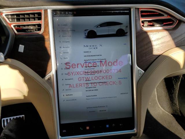 Photo 9 from auction – 2016 TESLA MODEL X with VIN 5YJXCBE28GF006734