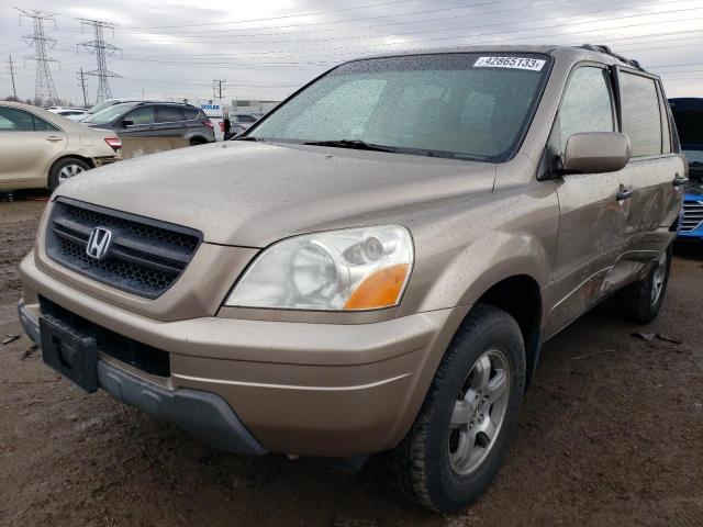 HONDA PILOT EXL 2004 with VIN 2HKYF18544H574021 - Photo from auction