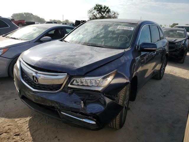 ACURA MDX TECHNO 2016 with VIN 5FRYD3H44GB021525 - Photo from auction