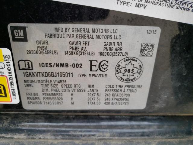 Photo 14 from auction – 2016 GMC ACADIA DEN with VIN 1GKKVTKD6GJ195011