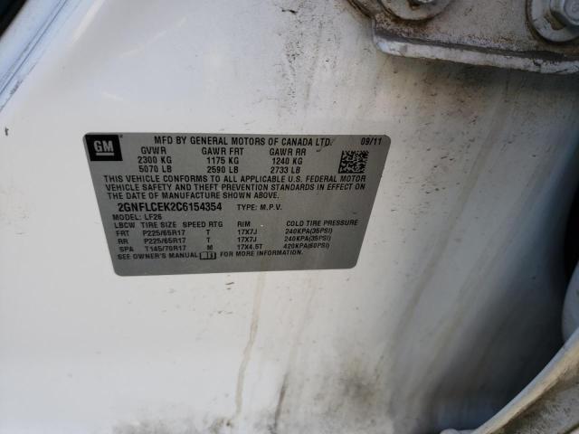 Photo 14 from auction – 2012 CHEVROLET EQUINOX LS with VIN 2GNFLCEK2C6154354