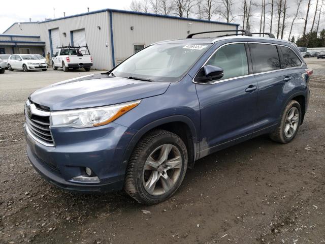 TOYOTA HIGHLANDER 2015 with VIN 5TDDKRFH3FS123035 - Photo from auction