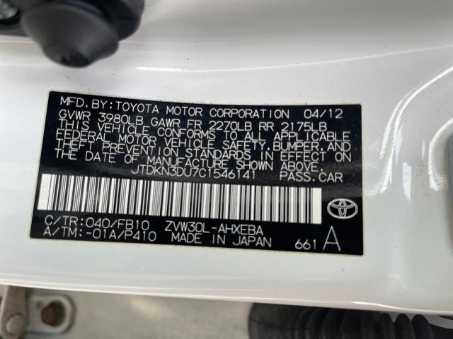 صورة رقم 10 من المزاد - 2012 TOYOTA PRIUS مع VIN JTDKN3DU7C1546141