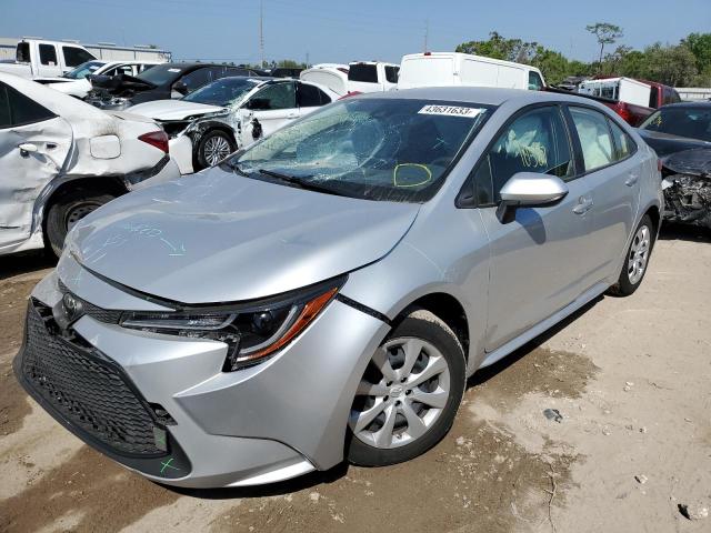 TOYOTA COROLLA LE 2021 with VIN JTDEPMAE7MJ125824 - Photo from auction