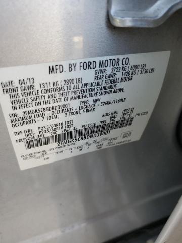 Photo 14 from auction – 2013 FORD FLEX SEL with VIN 2FMGK5C88DBD39001