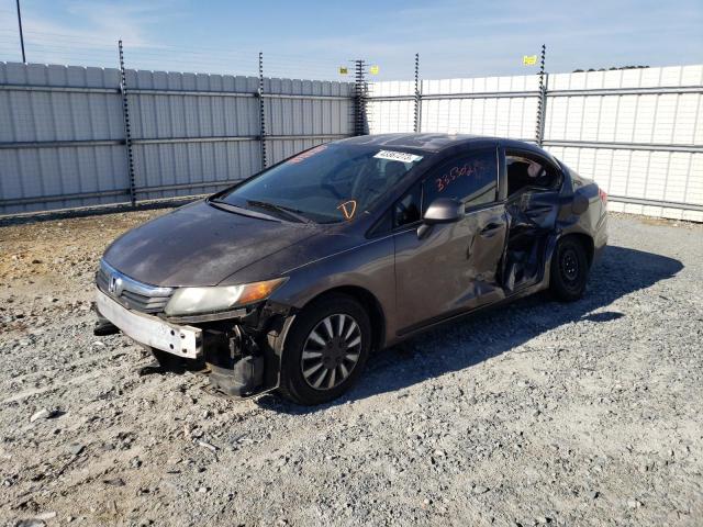 HONDA CIVIC LX 2012 with VIN 2HGFB2F52CH556072 - Photo from auction