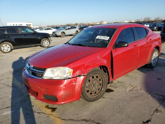 DODGE AVENGER SE 2013 with VIN 1C3CDZAB8DN616578 - Photo from auction